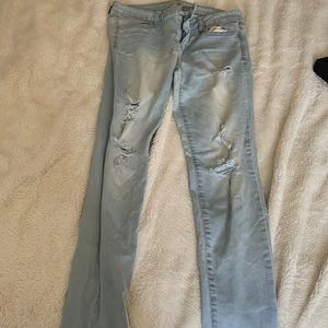 American Eagle Acid Wash Super Stretch Jeggings